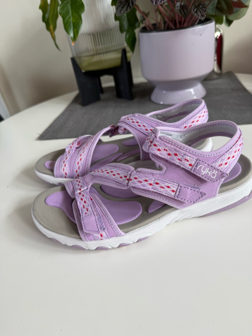 Ryka Lavender Adjustable Sport Sandals